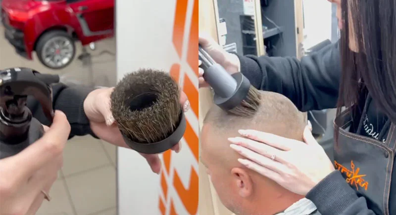 Суха вакуумна мийка голови після стрижки в Експрес Стрижці